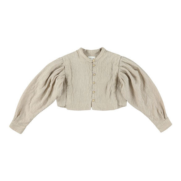 Morley Barley Yndigo Cropped Shirt