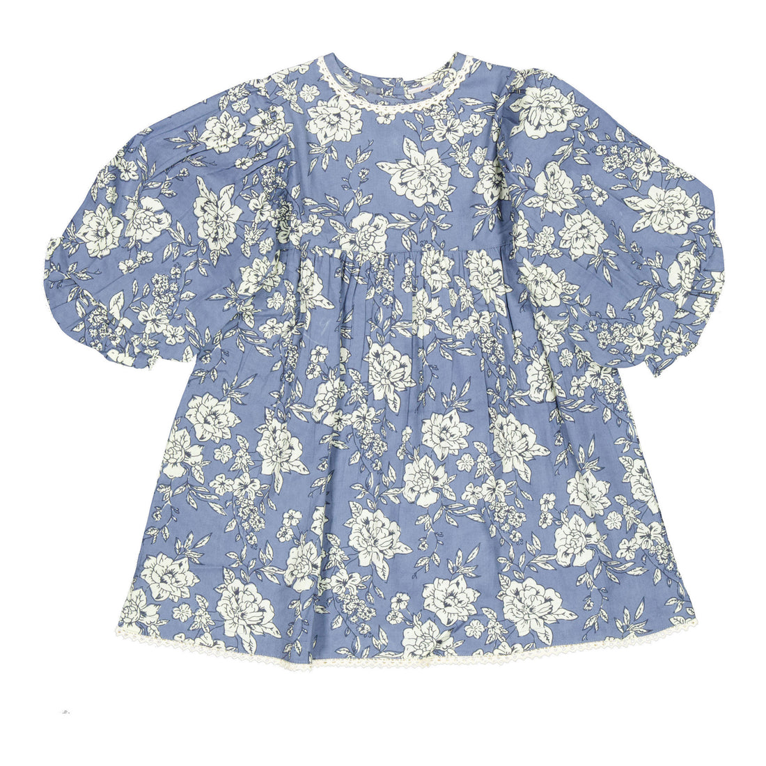 Yo Baby  Grey Floral Printed Dress