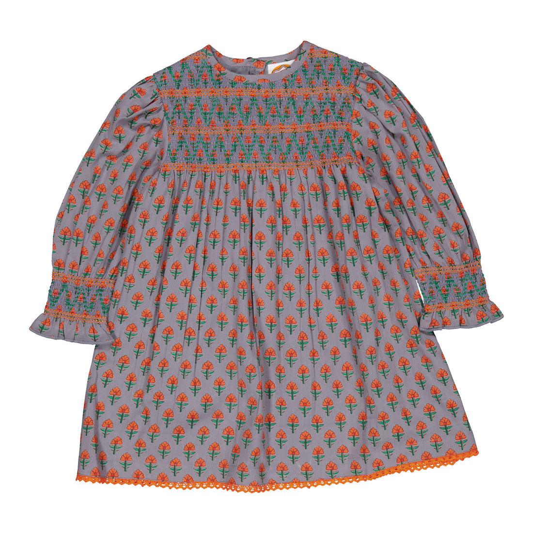 Yo Baby  Poppy Smocked Printed Dress