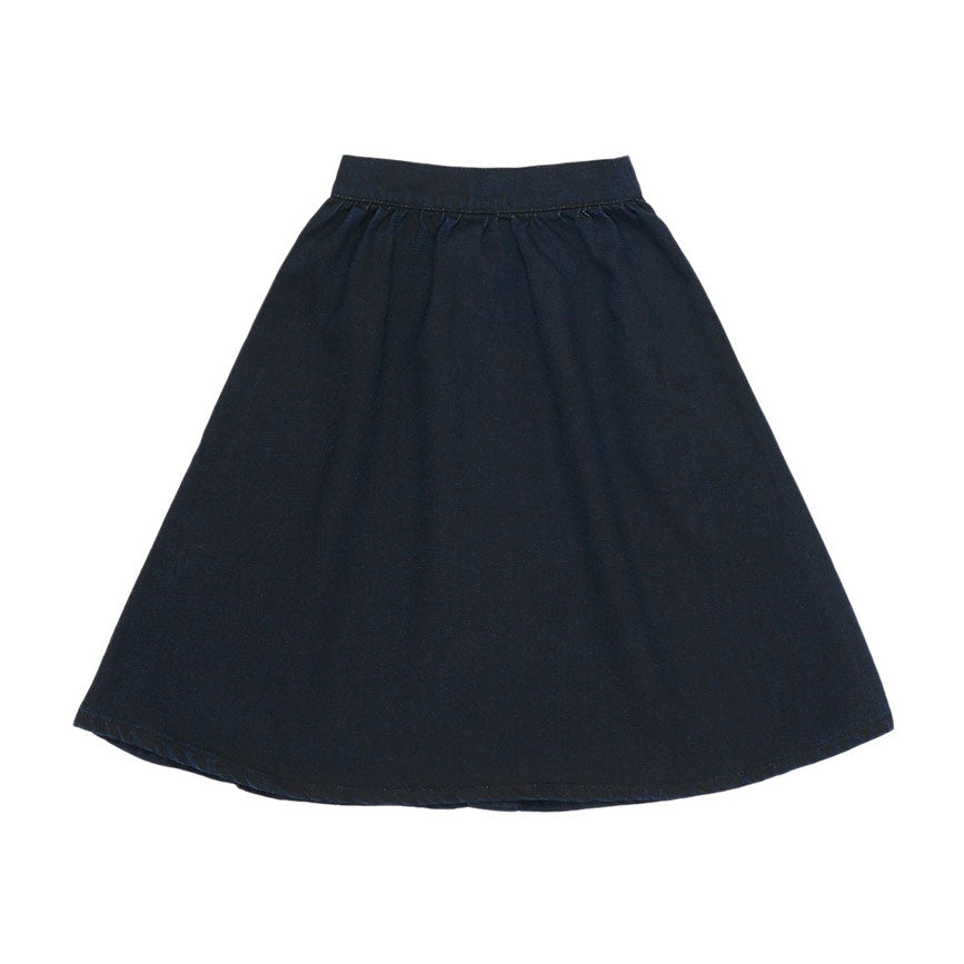 The New Society Black Denim Yolanda Skirt
