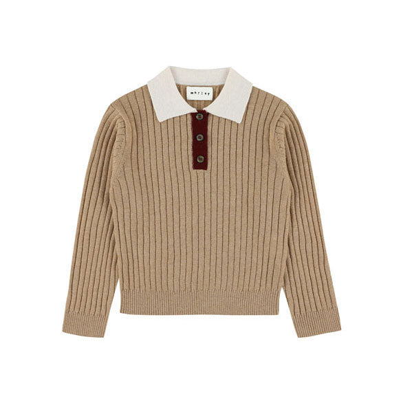 Morley Malt Yucca Knitted Polo