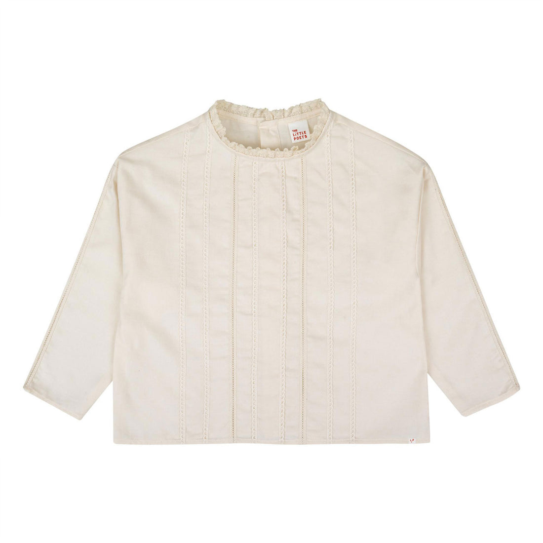 The Little Poets Ecru Lace Detail Yasmin Shirt