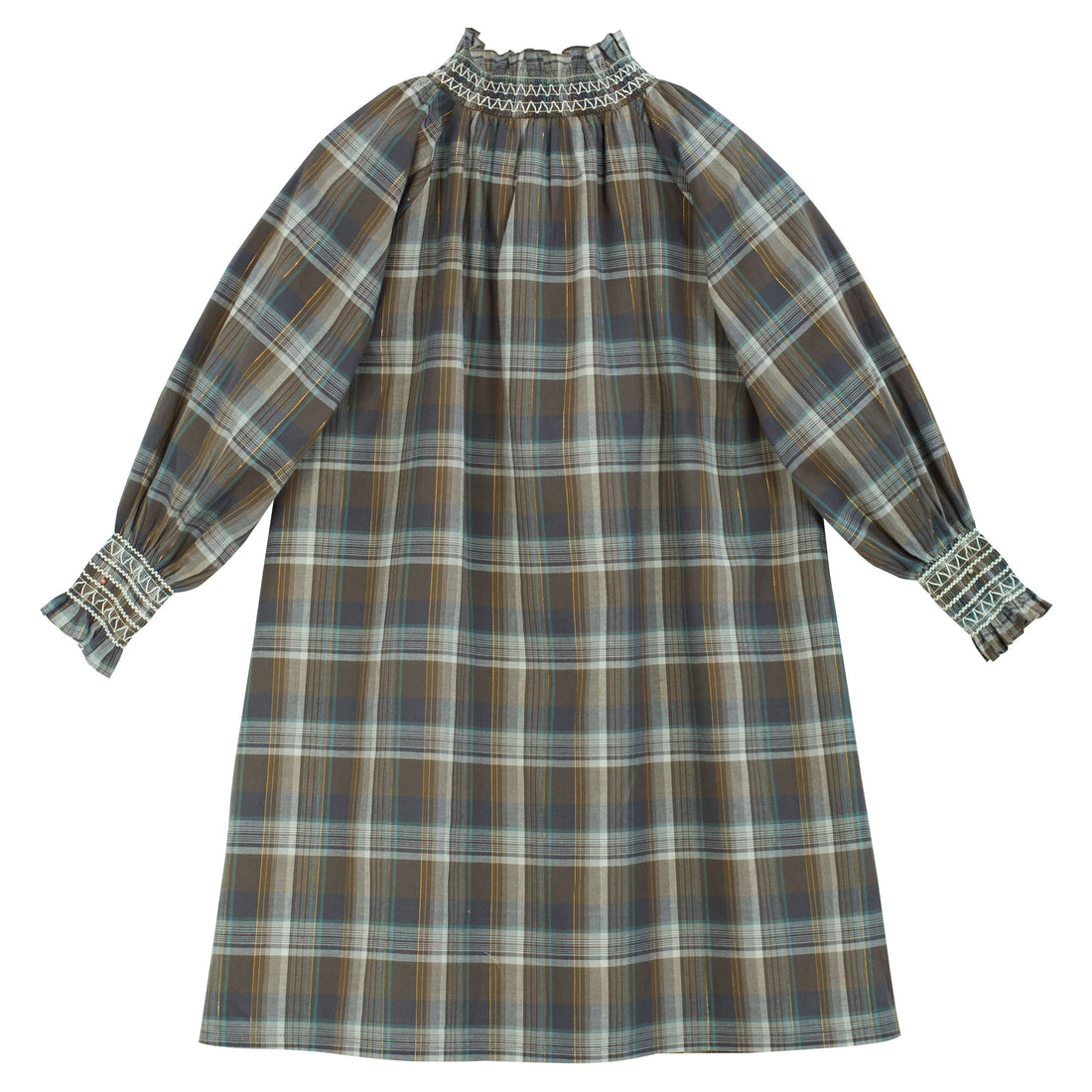 Cera Una Volta Check Lurex Yuki Dress