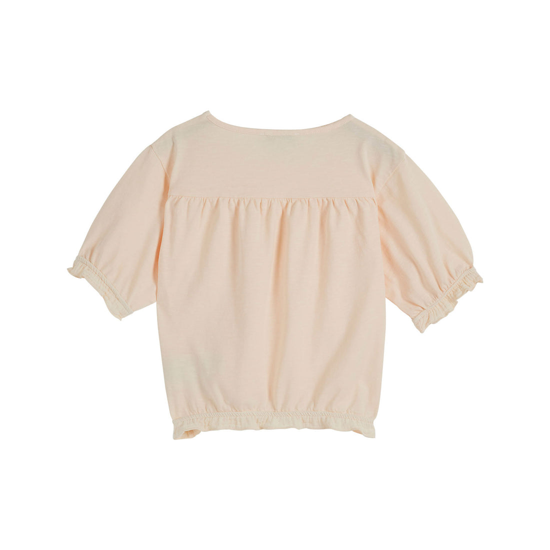 Emile et Ida Cream Ruffled Jersey T-Shirt