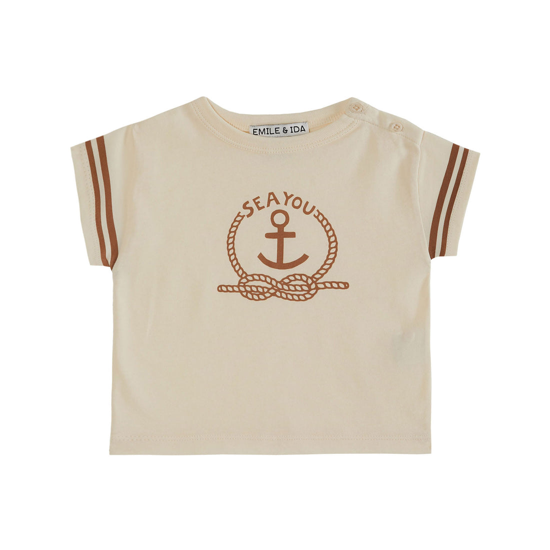 Emile et Ida Ecru Sea You T-Shirt