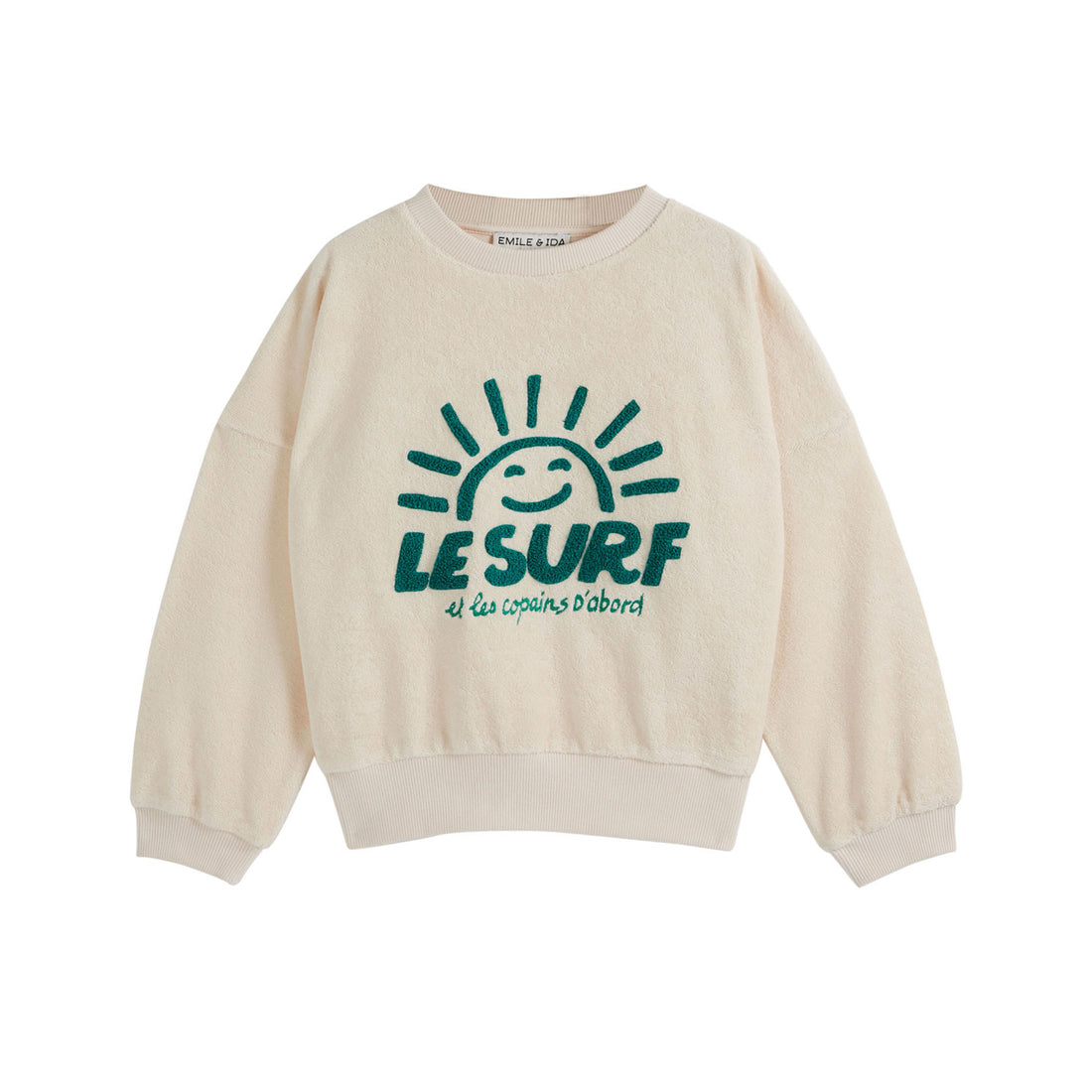 Emile et Ida Cream Terry Surf Sweatshirt