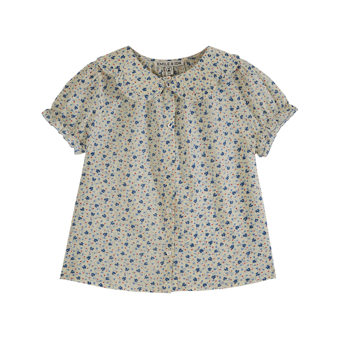 Emile et Ida Lily Flower Allover Blouse