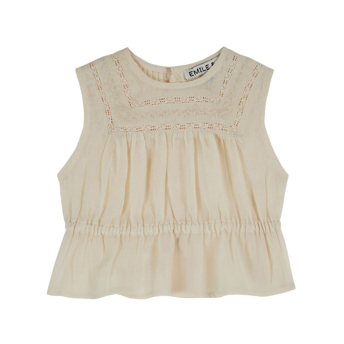 Emile et Ida Ecru Vintage Blouse