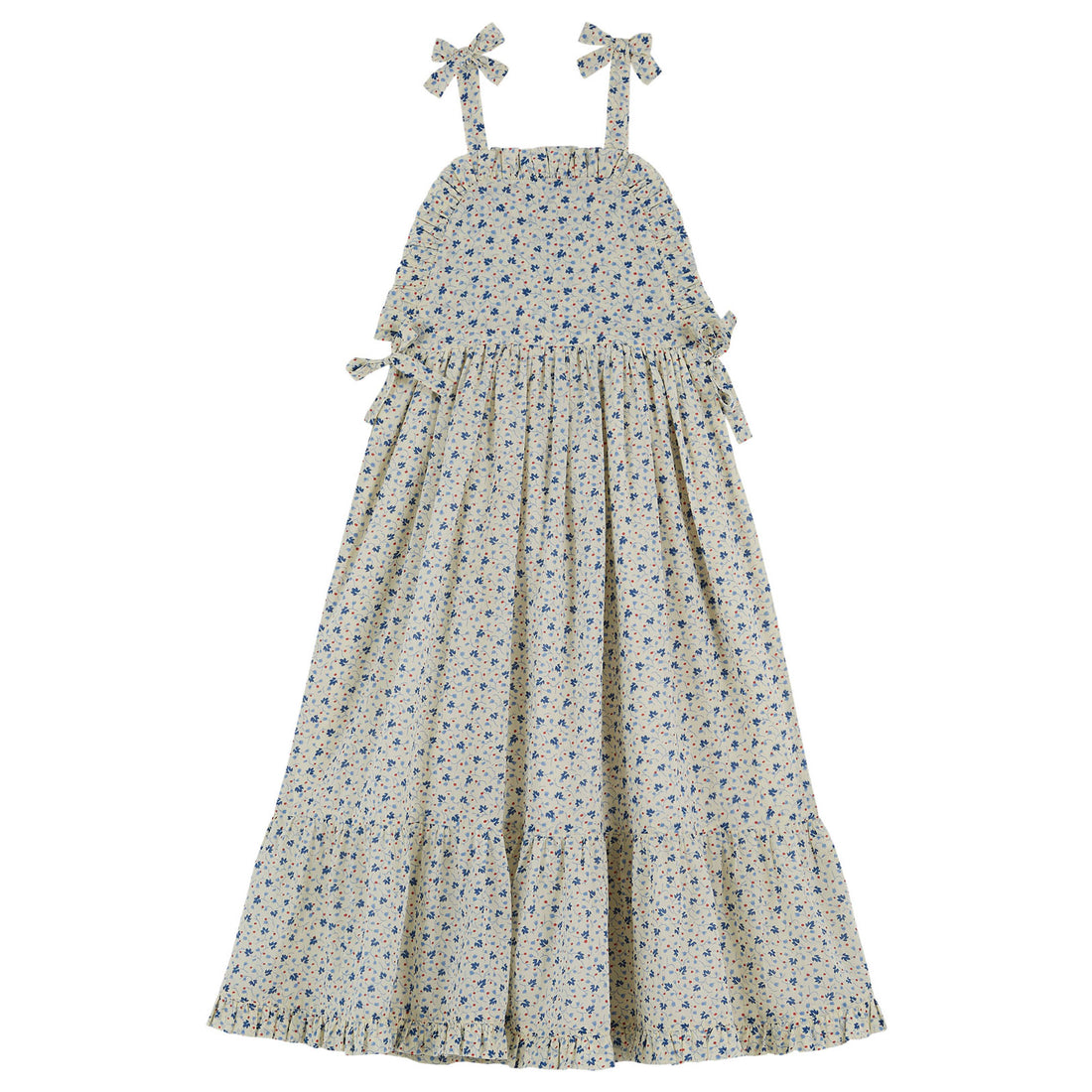 Emile et Ida Blue Flowers Long Dress