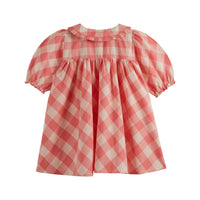 Emile et Ida Pink Gingham Collared Dress