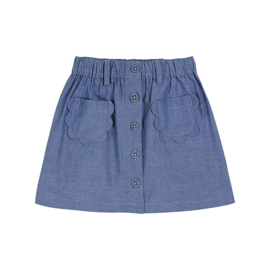 Emile et Ida Chambray Pocket Skirt