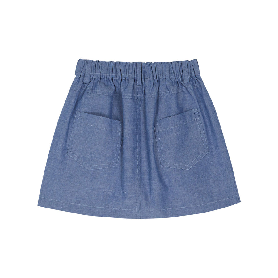 Emile et Ida Chambray Pocket Skirt