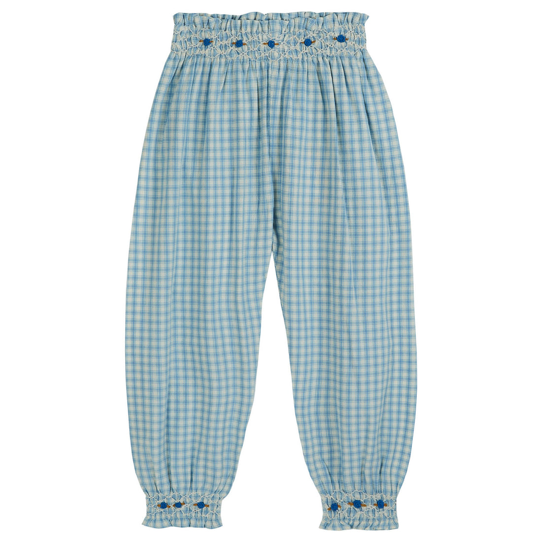 Emile et Ida Blue Gingham Pants