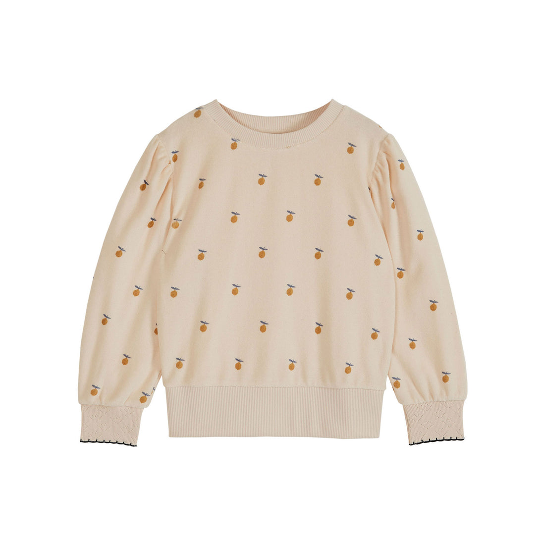 Emile et Ida Lemon Printed Terry Sweatshirt