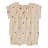 Emile et Ida Lemon Printed Terry Romper