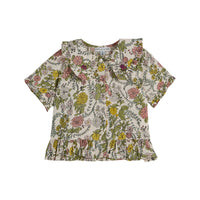 Emile et Ida Herbarium Collared Ruffle Blouse