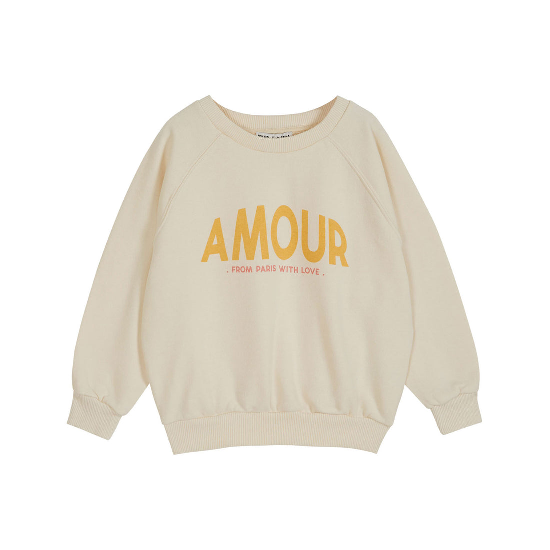 Emile et Ida Ecru Amour Sweatshirt
