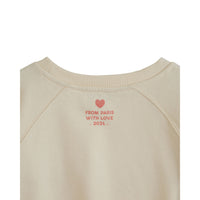 Emile et Ida Ecru Amour Sweatshirt