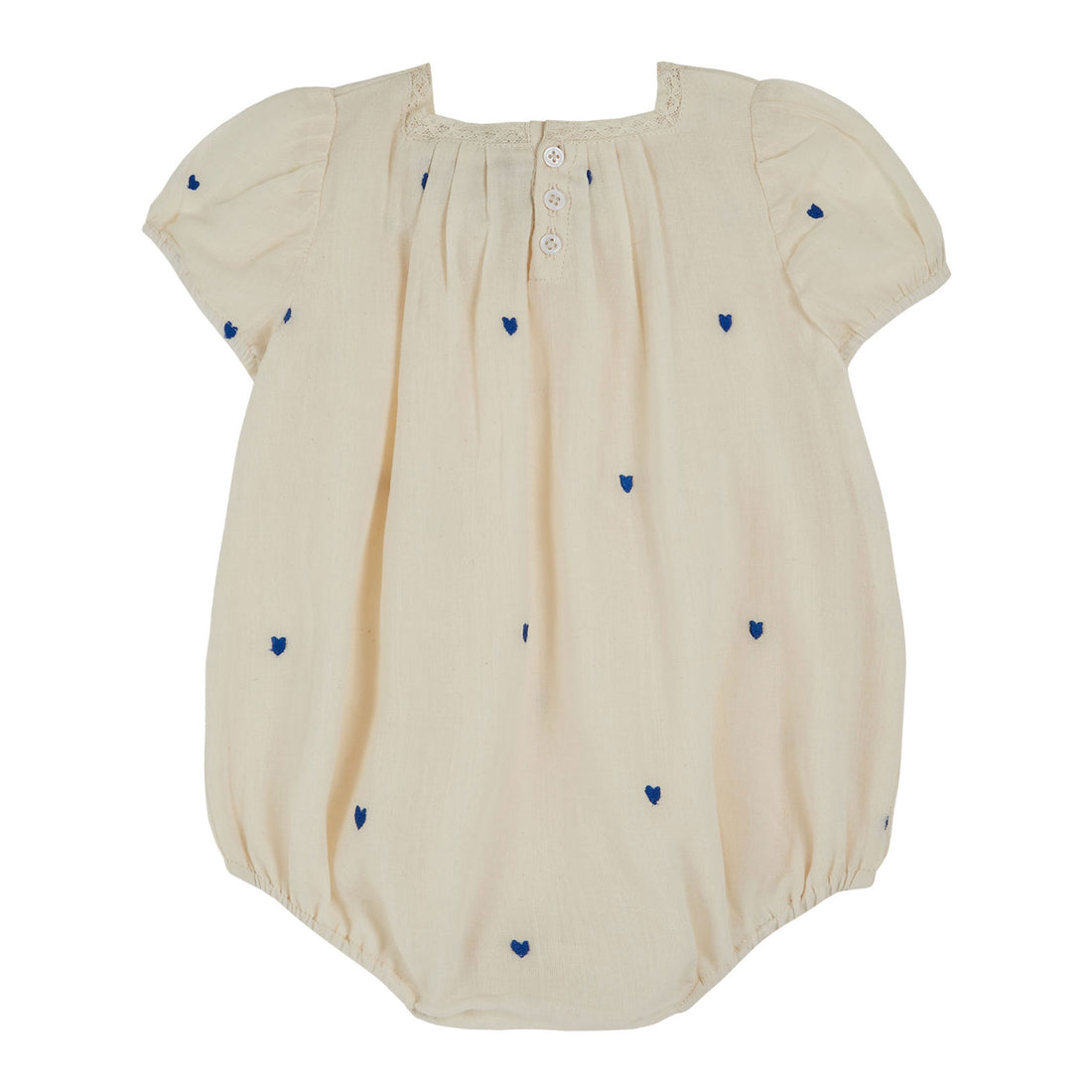 Emile et Ida Chantilly Embroidered Allover Romper