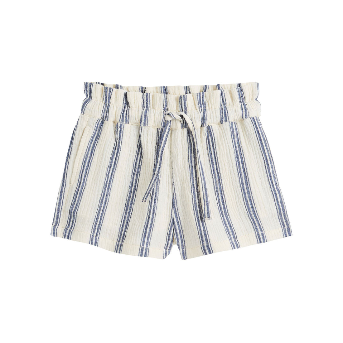 Emile et Ida Blue Striped Gauze Shorts
