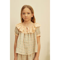 Apolina Rosepanel Mint Zabina Blouse