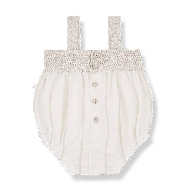 1+ in the Family  Off White Zeus Romper