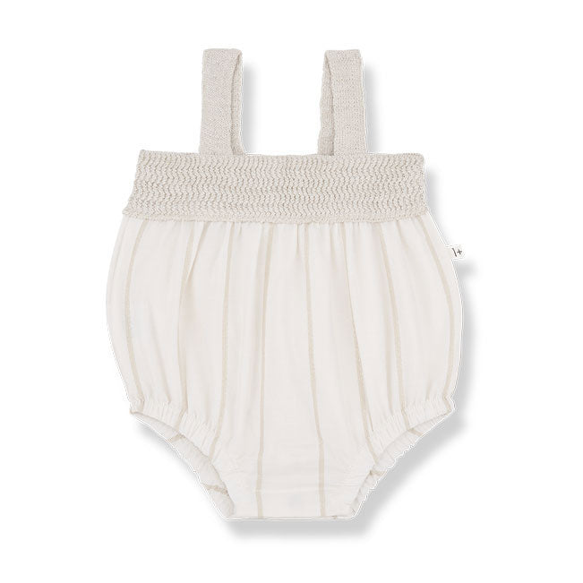 1+ in the Family  Off White Zeus Romper
