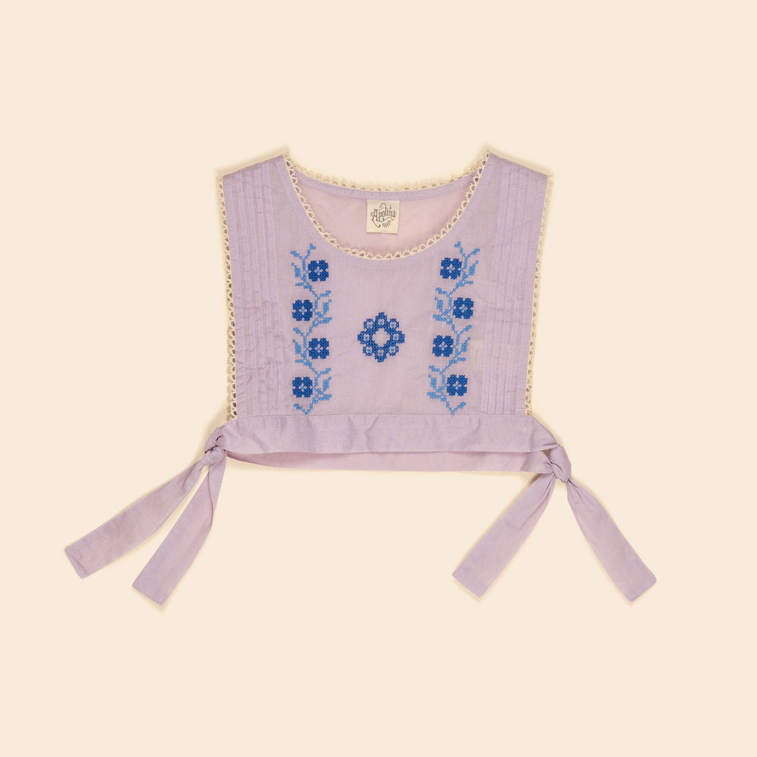 Apolina Violet Creme Zina Structured Organdie Vest