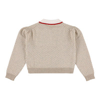 Morley Beige Merino Zug Pullover