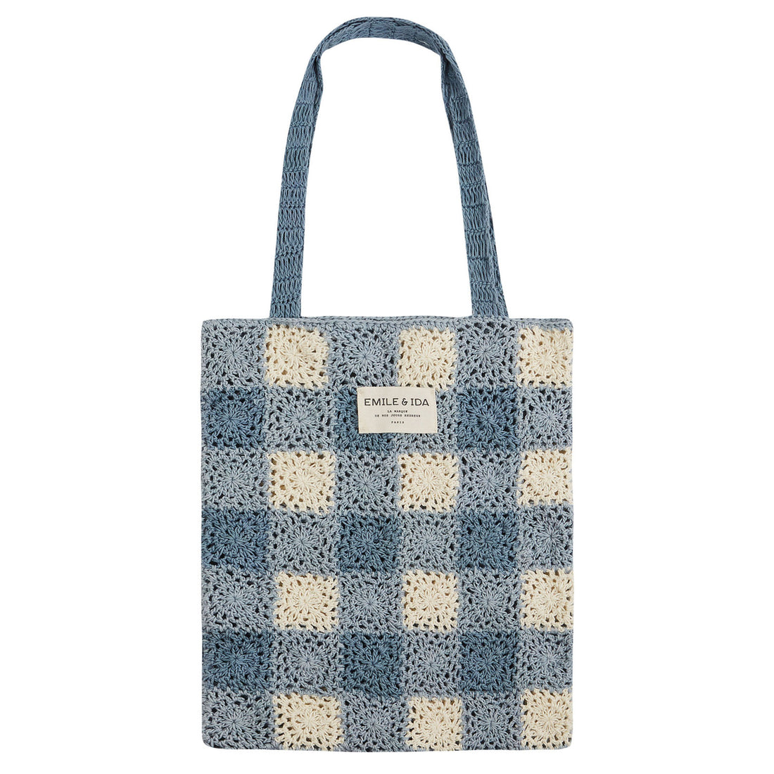 Emile et Ida Blue Chochet Bag