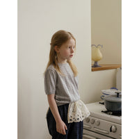 Louisiella Blue Zinnia Knit Pullover