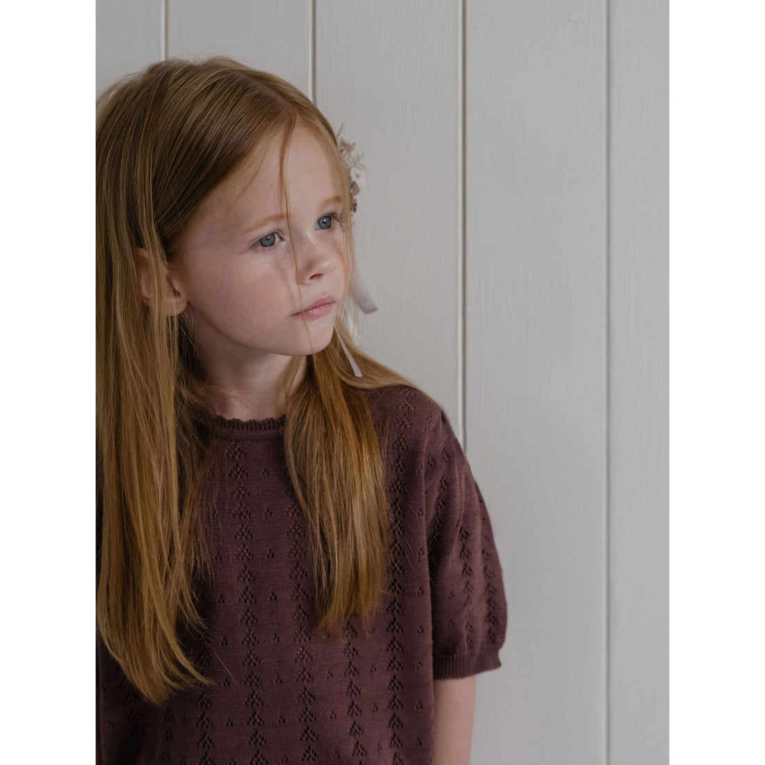 Louisiella Brick Zinnia Knit Pullover
