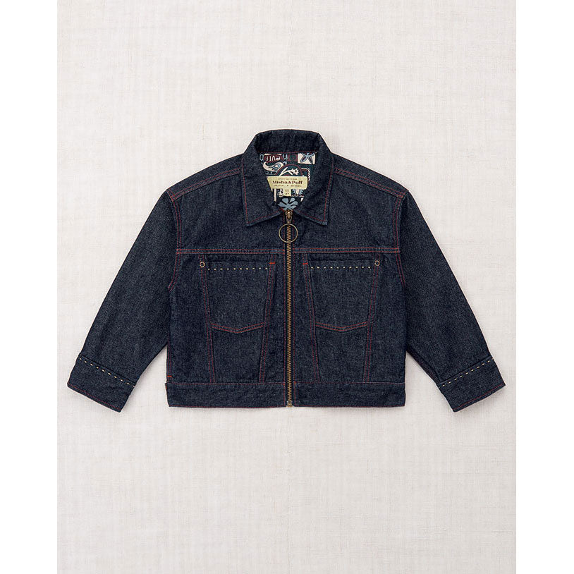 Misha and Puff  Indigo Denim Zip Jacket
