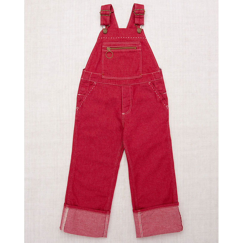 Misha and Puff  Vintage Red Denim Zip Overall