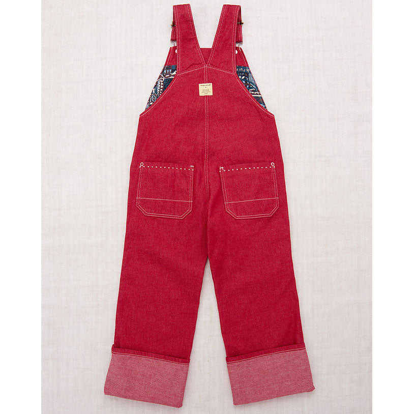 Misha and Puff  Vintage Red Denim Zip Overall