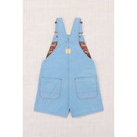Misha and Puff Baby Blue Denim Zip Overall Shorts