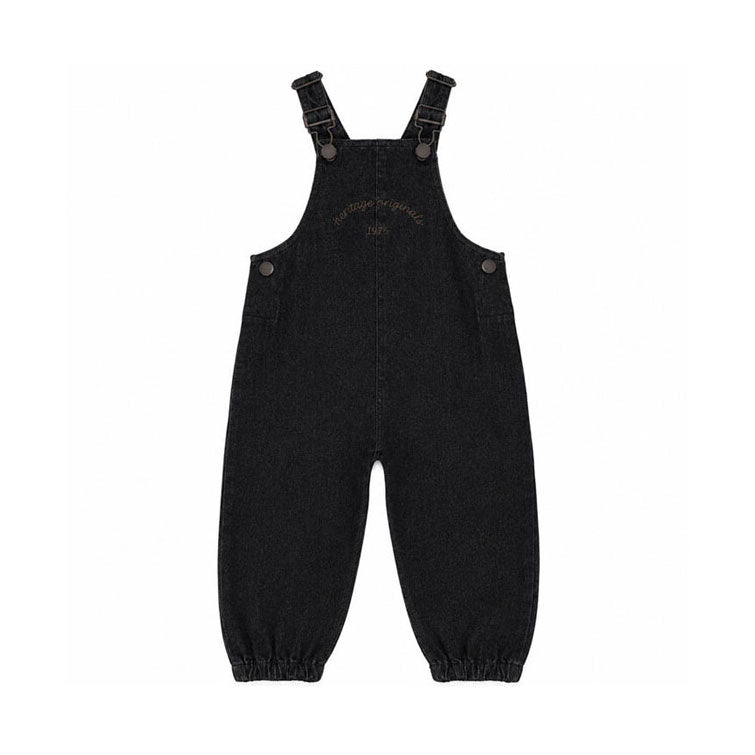 Calla Lili  Black Denim Overall