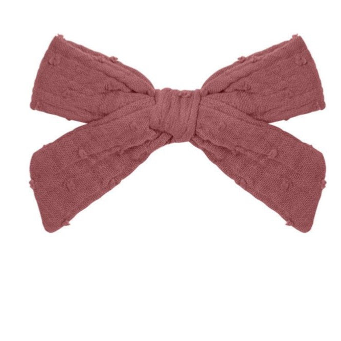 Rylee and Cru Raspberry Girl Bow