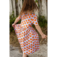 Pink Chicken Lavender Oranges Bamboo Steph Dress