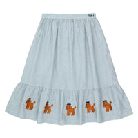 Tiny Cottons Blue/Light Cream Tiny Poodle Long Skirt