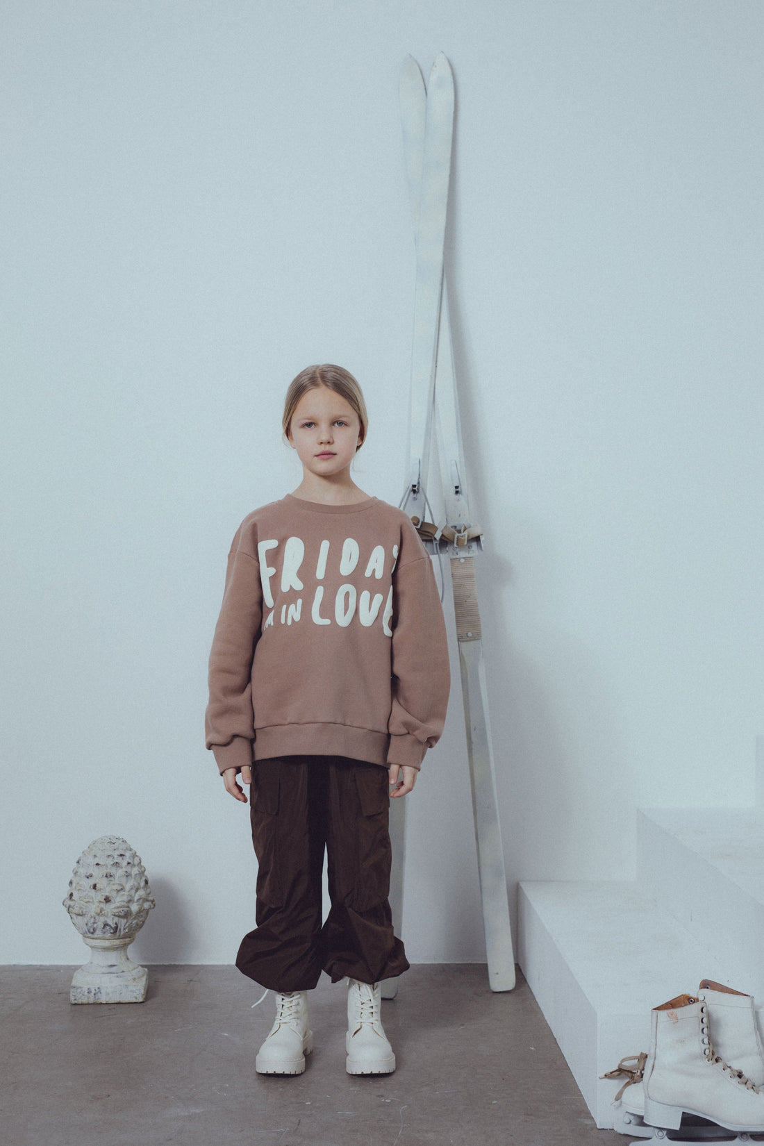 Unlabel Latte Printed Sweatshirt