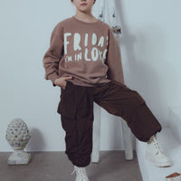 Unlabel Latte Printed Sweatshirt