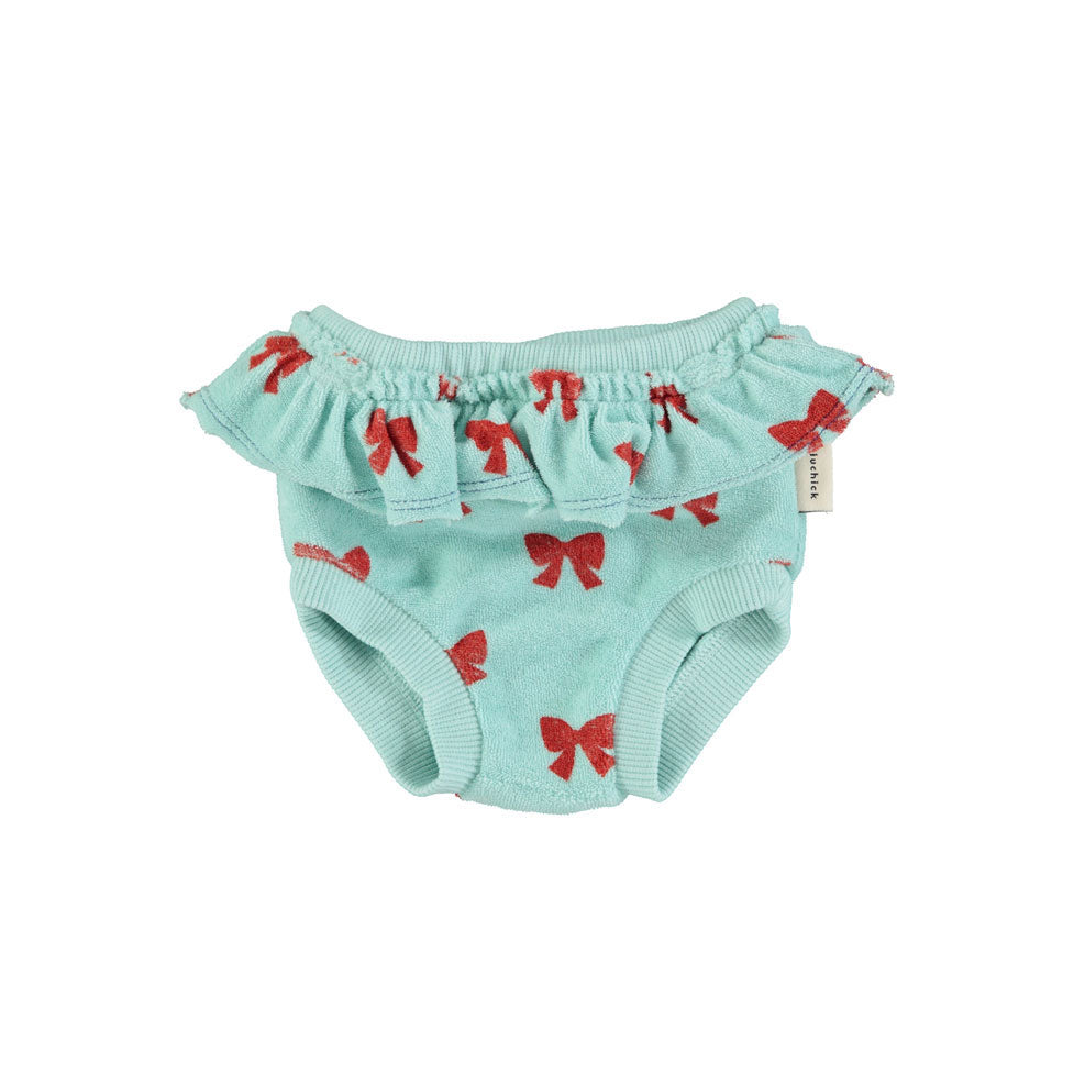 Piupiuchick Blue W/ Red Bows High Waisted Shorties