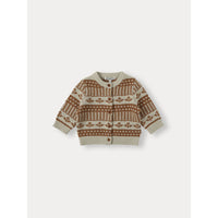 Bene Bene Green Beige Baby Jardin Knit Cardigan