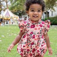 Pink Chicken Pink Daisy Floral Baby Jennifer Bubble