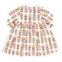 Pink Chicken Fall Field Floral Organic Steph Dress