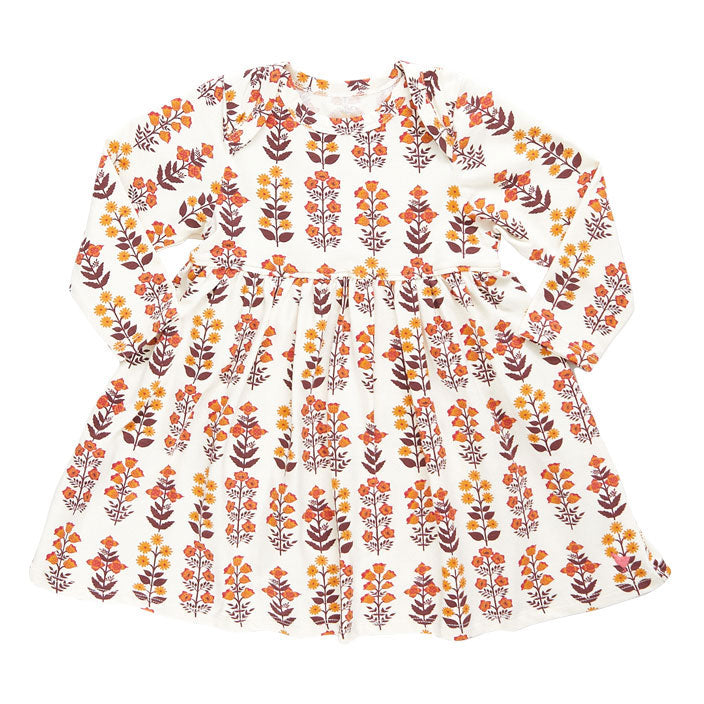 Pink Chicken Fall Field Floral Organic Steph Dress