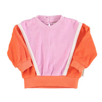 Piupiuchick Orange/Lavender Baby Sweatshirt