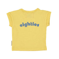 Piupiuchick Yellow Multicolor Wave Print Tee