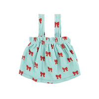 Piupiuchick Blue W/ Red Bows Baby Top